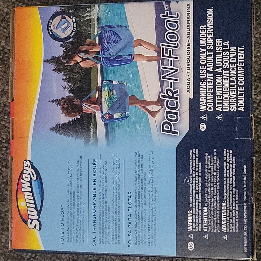 Swimways pack-n-float, aqua - Picture 5 of 8